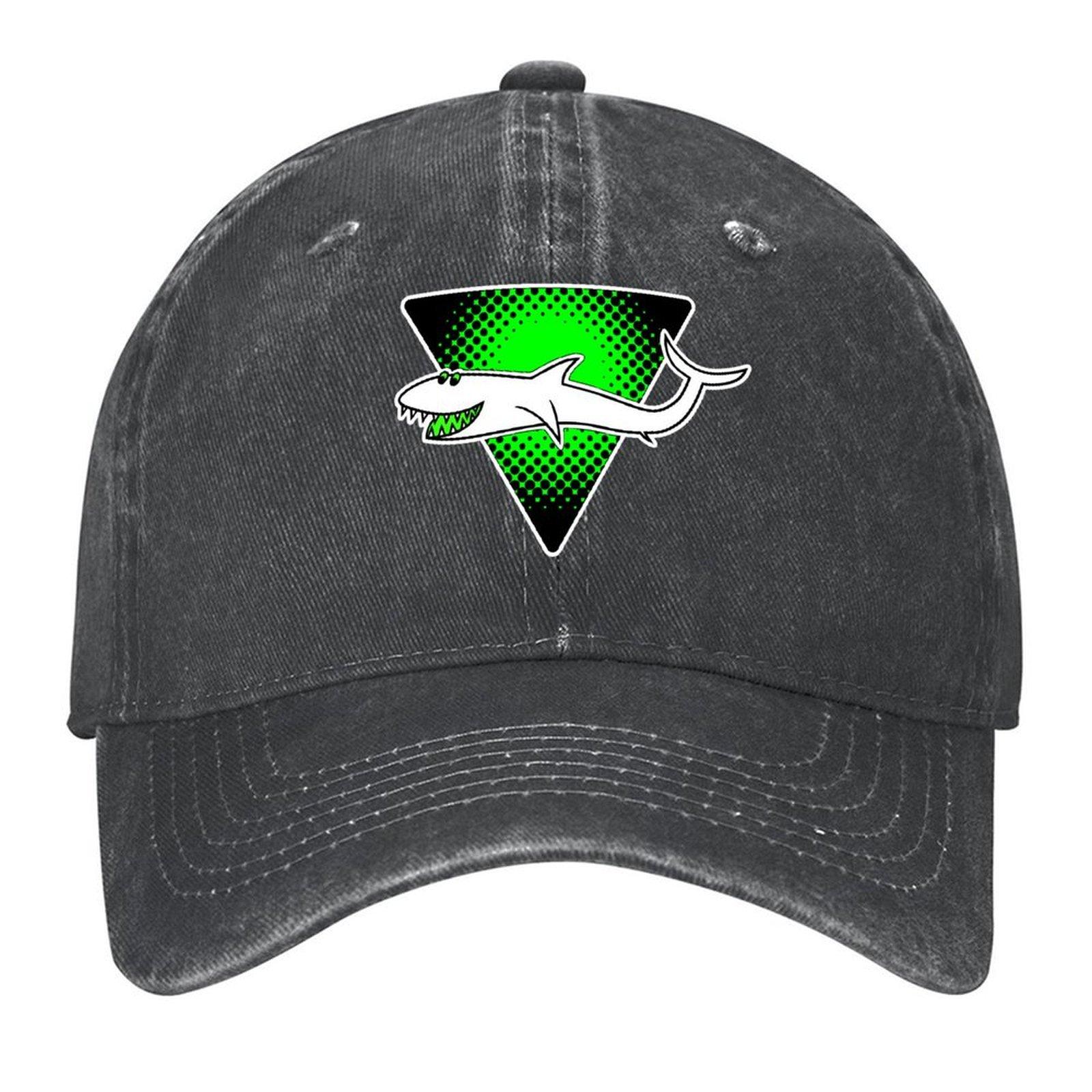 

Retro Shark Logo - green Baseball Cap beach hat Anime sailor cap for Unisex hats on offer Elegant Women s Hats Men s