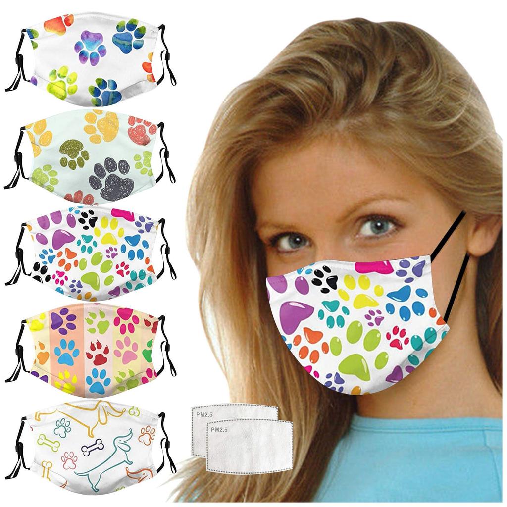Dog PrintAdult Mask Washable Reusable Pollution Cover Face