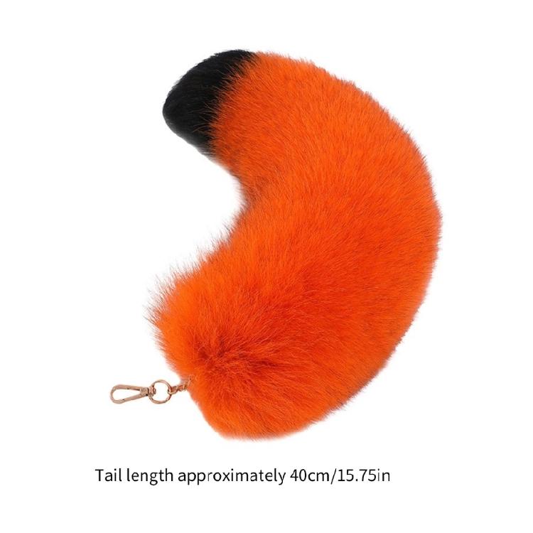Foxes Tail Keychain Cosplays Toy Foxes Tail Keyring Bag Hangings Pendant Charm