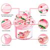 Scented Slime Kit with 7 Pack Butter Slimes,Dual Colored Peachybbies Slime Watermelon Charms,Super Soft and Non-Sticky,Stress Relief Toy Party Favors