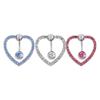 Stahlgeschenke Strasssteine Herzförmiger Bauchnabelring Bauchnabelpiercing Körperschmuck Liebe Bauchnabelring