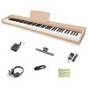 Longeye MOLD2 Wooden Digital Piano, 88 Keys, Japanese Language, Dual Headphone Use, MIDI Port Support, 10mm Stroke, 380 Voices, Transposition, DREAM S