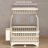 2-Tier Dish Drying Rack Large Dish Bowl Racks for Countertop Large Kitchen Detachable Capacity Dish Drainer Organizer