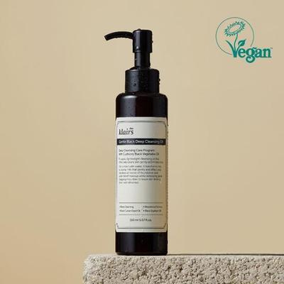 Klairs Gentle Black Tiefenreinigungsöl 150ml (mit kostenlosem Puderquaste)