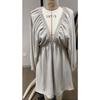 New Original Design V Neck Long Puff Sleeve Swing A-line Dress for Women, Casual Party Dress for European American Crossborder