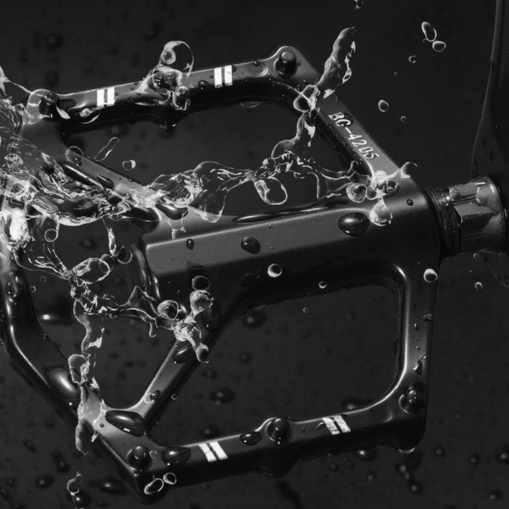 Aluminum Alloy Cycle Pedal Waterproof with Anti-Slip Pins Dustproof