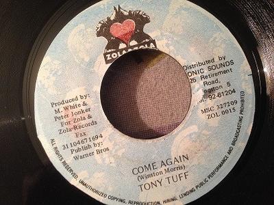 7inch Record TONY TUFF - Come Again  ZOL0015 Zola & Zola Jamaica Reggae, Ska & Dub Used