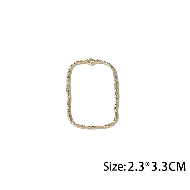 10Pcs Alloy Hollow Frame Open Back Bezel Pendants Geometric Charms For Diy Jewelry Making Earrings Necklace Supllies