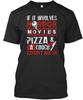 If It Involves Horror Movies Pizza and A Couch Count Me In T-shirt Made Usa S-5xl