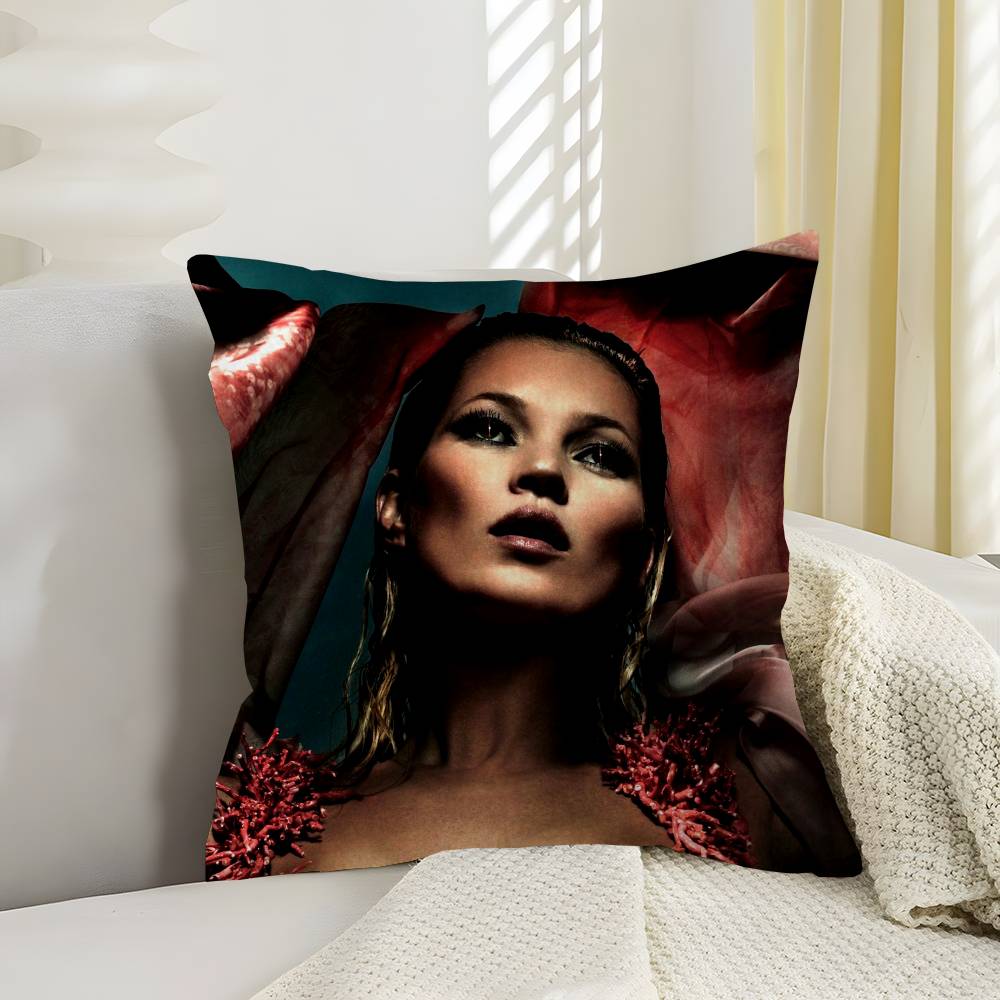 Kate Moss Model Cushion Cover Polyester Sofa Cushions Decorative Throw Pillows Home Decoration Pillowcover