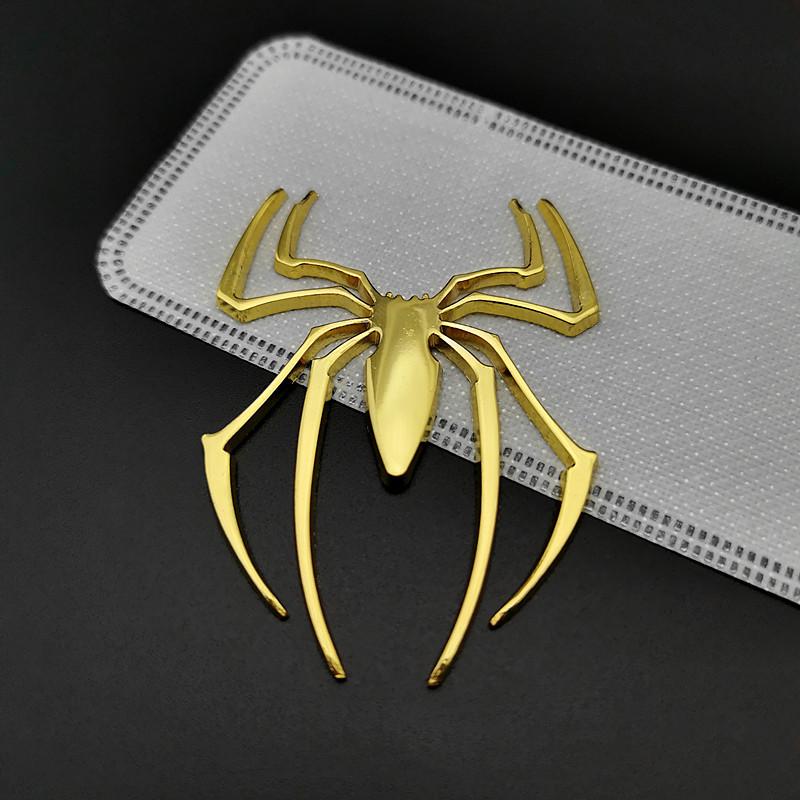 Spider-Man Car Logo Metallic Animal Sticker - Spider Rear Symbol for Side Door, Scratch Cover