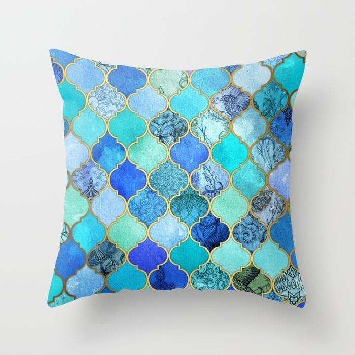 Simple Abstract Geometric Pattern Decorative Pillowcase Living Room Bedroom Square Cushion Pillowcase
