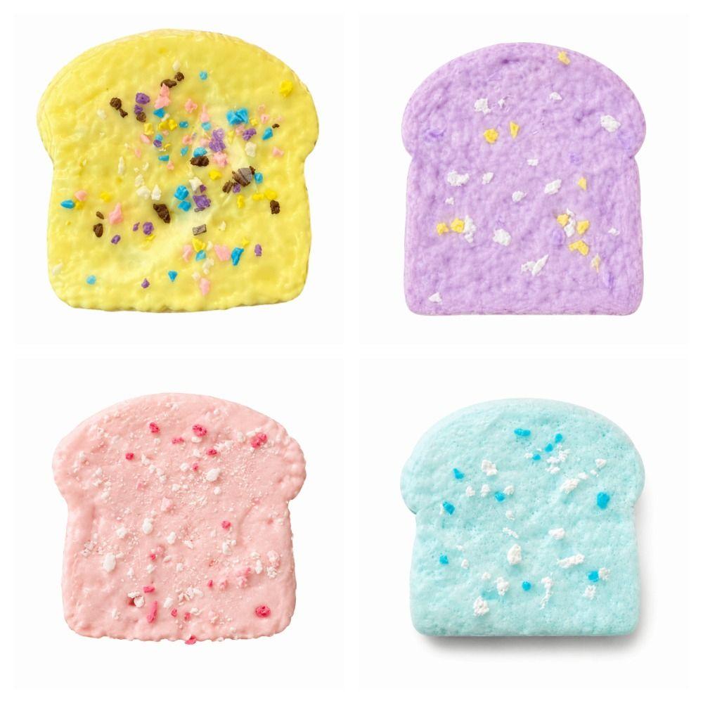 Super Thick Texture Stress Relief Toys Toast Cake Desktop Ornaments Fidget Toys  Desktop Decoration