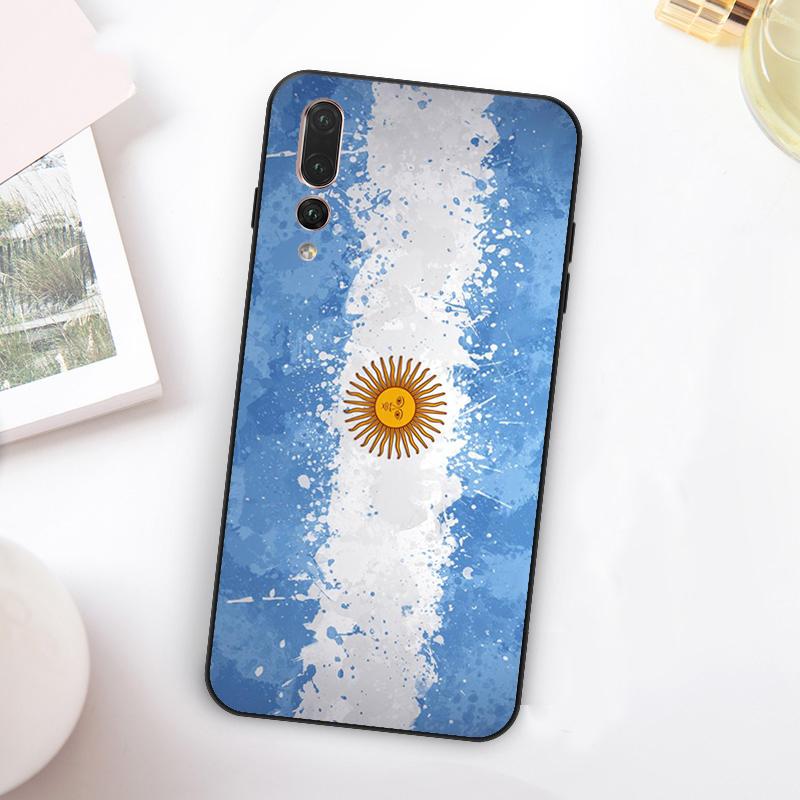 Argentina Flag For Huawei Nova 11 10 9 SE Y70 Y60 Y90 Y61 Y91 Y73 Y72 12i 11i 8i P30 P40 Lite P60 Pro Case