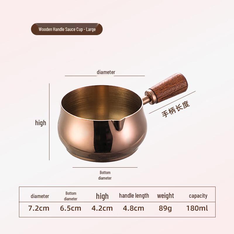 304 Stainless Steel Sauce Dipping Cup with Handle