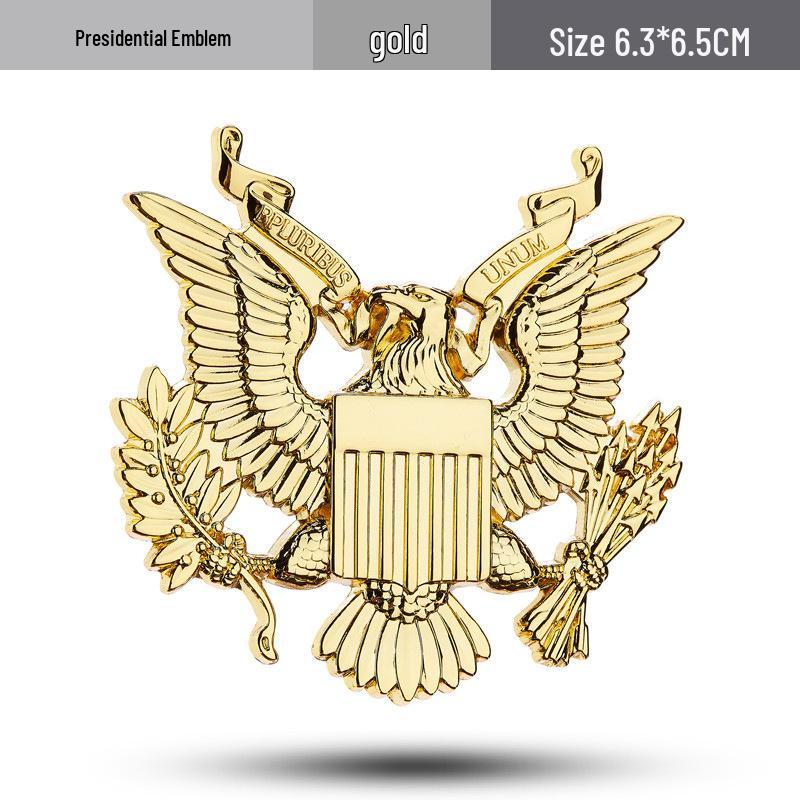 Eagle Emblem Car Sticker - US President Seal, Creative Scratch Modification & Tail Decoration