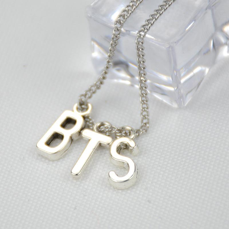 BTS Letter Necklace, BTS Clavicle Chain, ARMY Collectible Gift