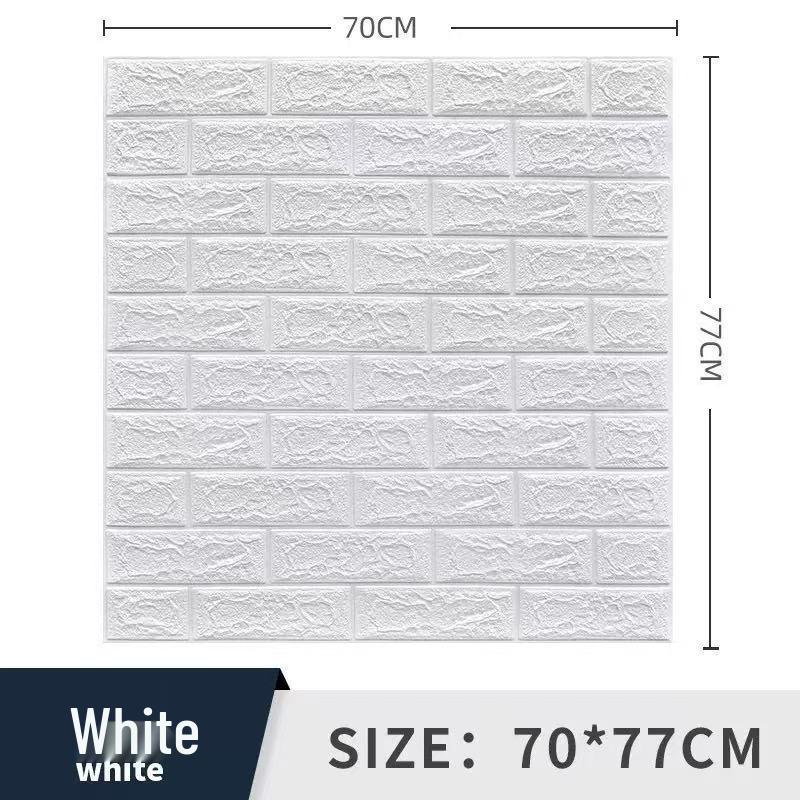 3D Soundproof XPE Foam Wall Sticker: Waterproof, Anti-collision, Soft Self-adhesive for Children's Rooms & Kindergartens