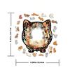 Kitten Puzzle Toy Wooden Special-Shaped Puzzle Low Version Decompression Manual Puzzle