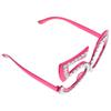 1 Pair of 50th Birthday Eyeglasses Rhinestone Number Glasses Celebration Party Favors for Adults