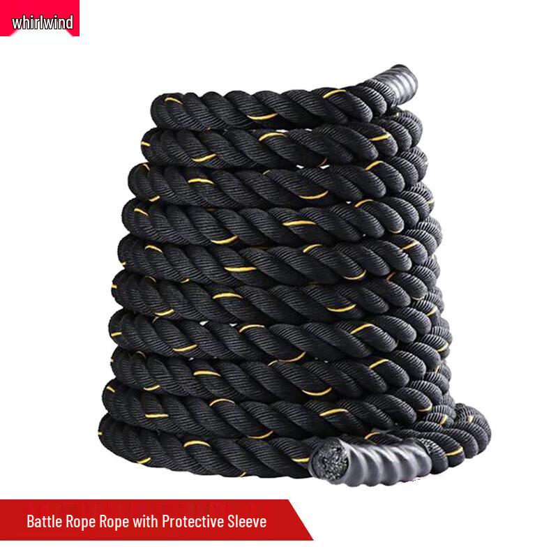 Xuan Shi Black & Yellow Battle Rope 38mm x 9m