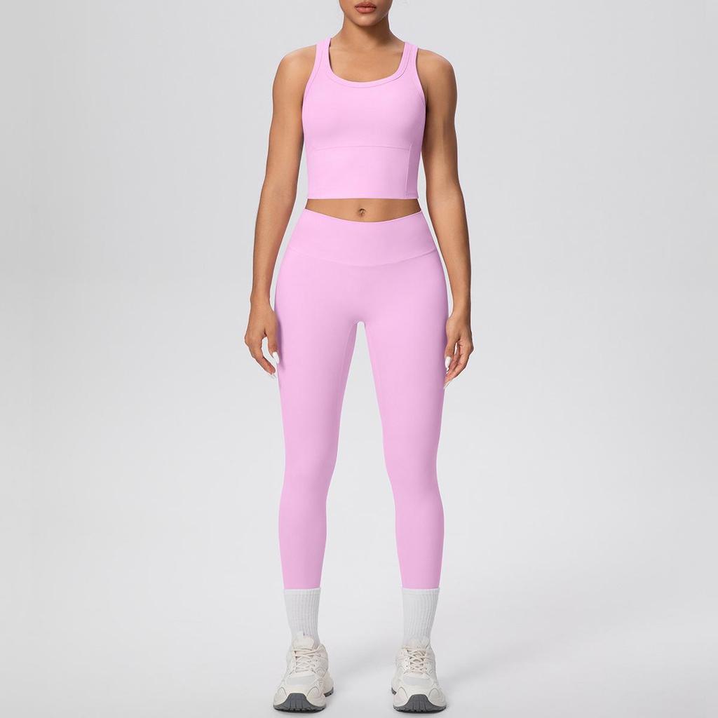 European Cloud-Feel Shock-Absorb I-Shaped Sports High-Waist Yoga Pants – Hip-Lifting and Tight-Fitting for Fitness and Running