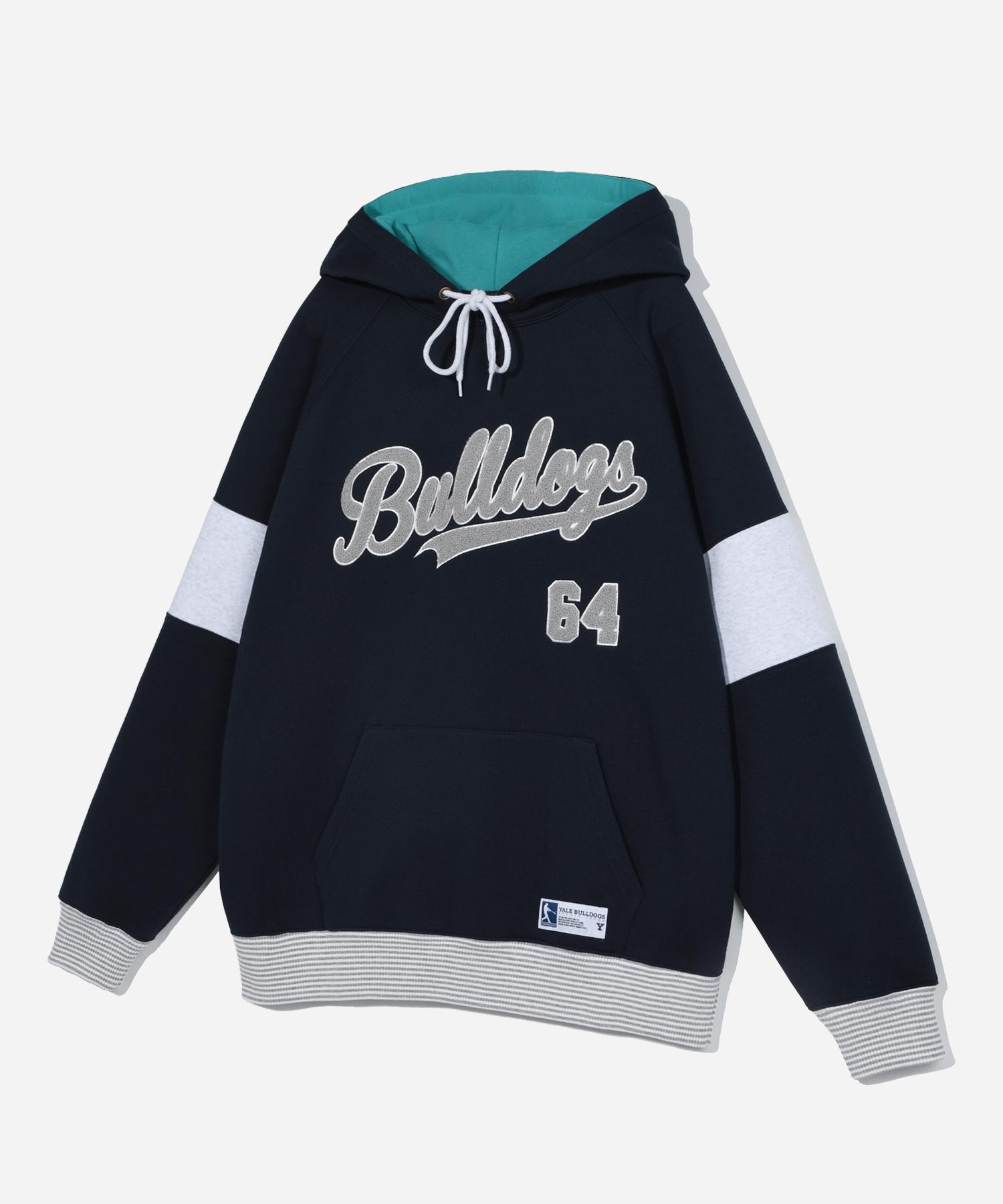 Худи Yale Bulldogs с цветовыми блоками, темно-синее Navy/L