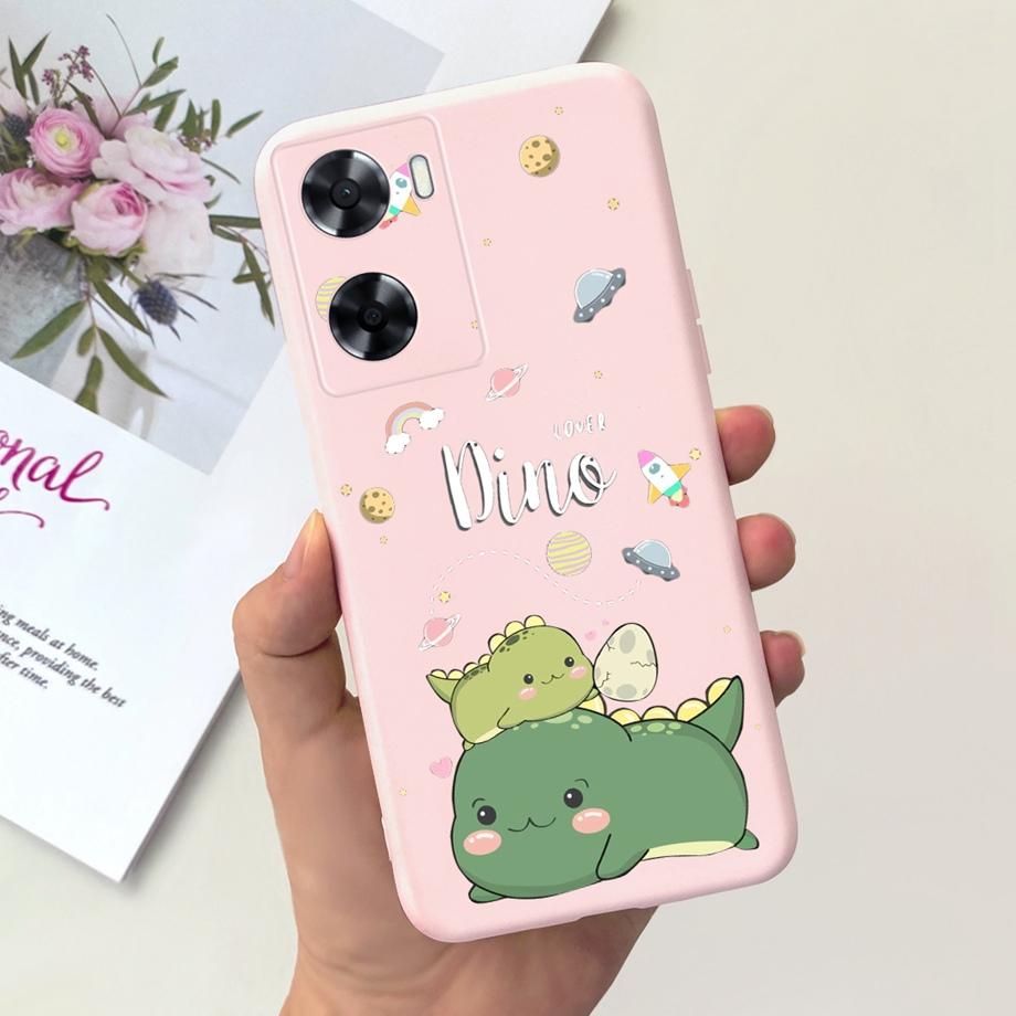 For OPPO A57 4G CPH2387 Case For OPPO A77 5G CPH2339 Soft Silicone Flower Phone Cover For OPPO A77S A57S A57e 2022 Funda TPU Bag