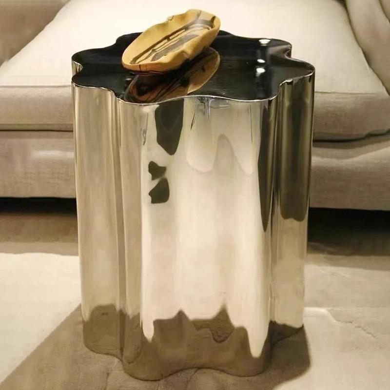 Modern Coffee Tables Stainless Steel Side Tables Minimalist Living Room Center Table Luxury Tea Table Creative Home Furniture