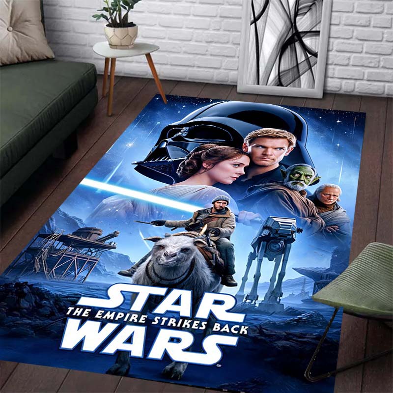 Stylish Star Wars Pattern Carpet - Non-slip Kitchen and Outdoor Carpet, Home and Bedroom Decoration Items, Birthday Gift