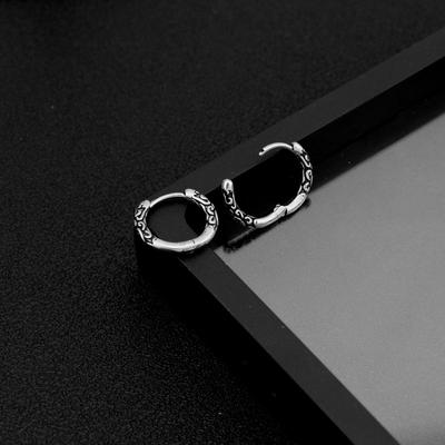 Earrings Vintage Decor Earrings Metal Earrings Personality Ear Pendant Lock Clasp Ear Pendants Hip Hop Danglers Round Earrings