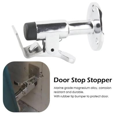 Floor Knob Door Stopper Spring Mechanism Door Holder Outdoor Use Boat Door Stop  RV Use
