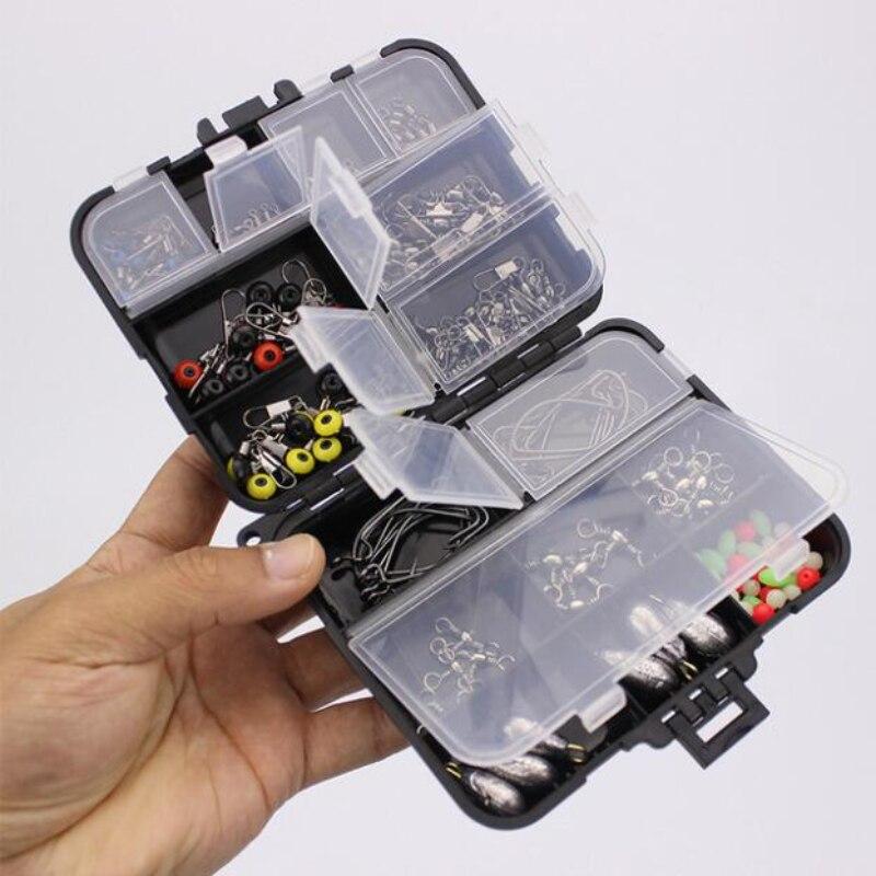 Fishing Accessories Kit Portable Tackle Box Fishing Kit Accessories Hooks Fishing Beads Tackle Box Durable Quality
