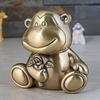 Elegant European-Style Monkey Money Box Kids Metal Coin Saving Jar Decorative Animal Piggy Bank Gift