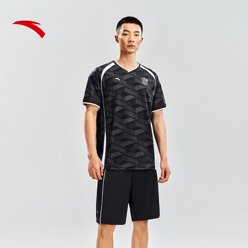 Anta Men's Quick-Dry Short-Sleeve Soccer Training Set