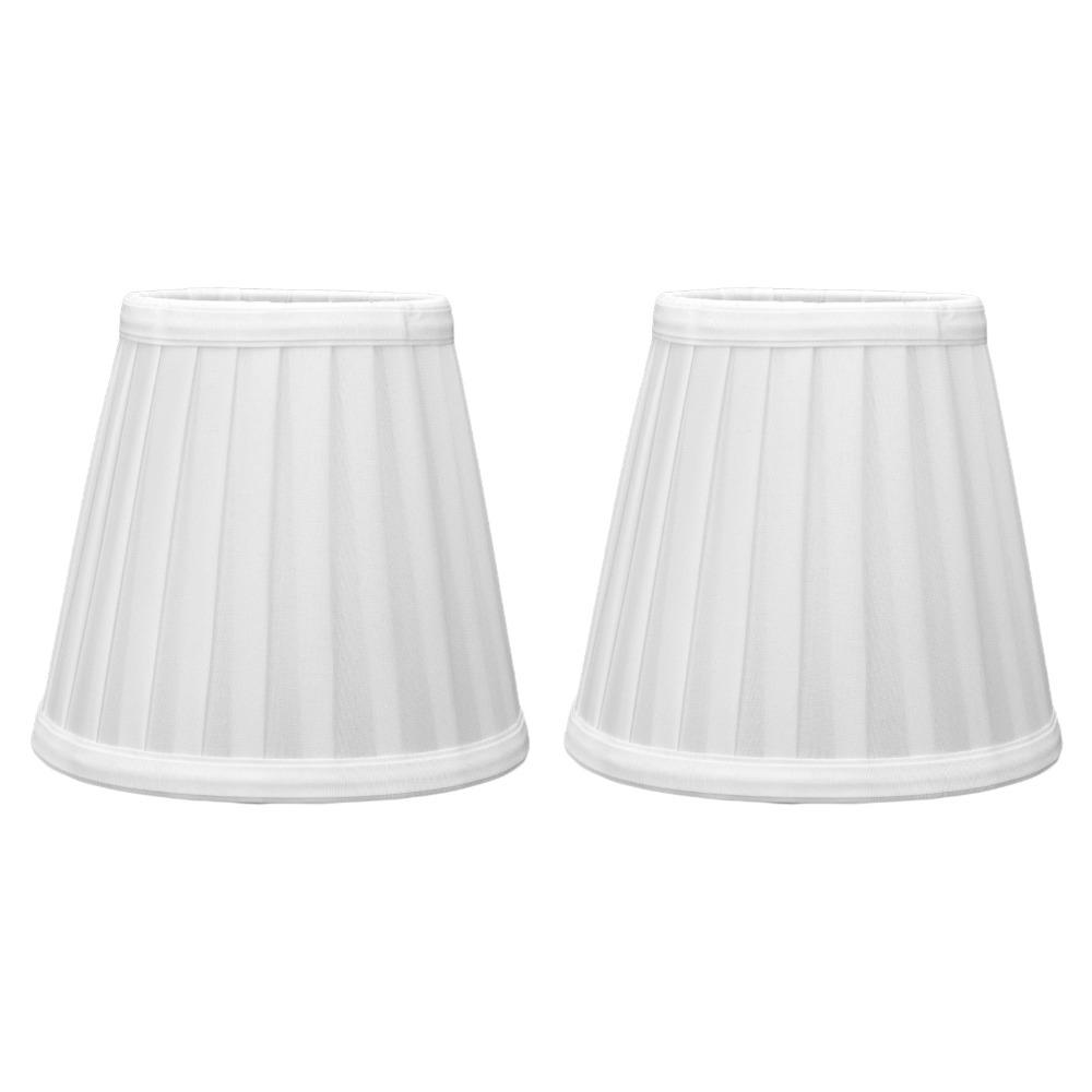 2PCS Clip On Design Small Lamp Shade Fabric Barrel Fabric Lampshade  Living Room