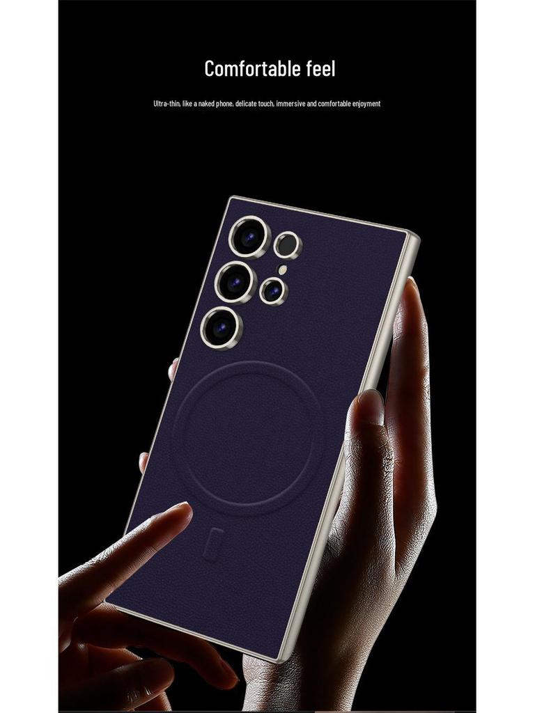Magnetic Ring Skin-Feel Case for Samsung S24/S23 Ultra