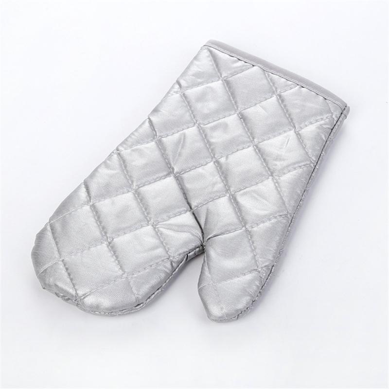 

Heat Insulation Gloves Anti-scalding Hand Protecter For Kitchen Oven срібний