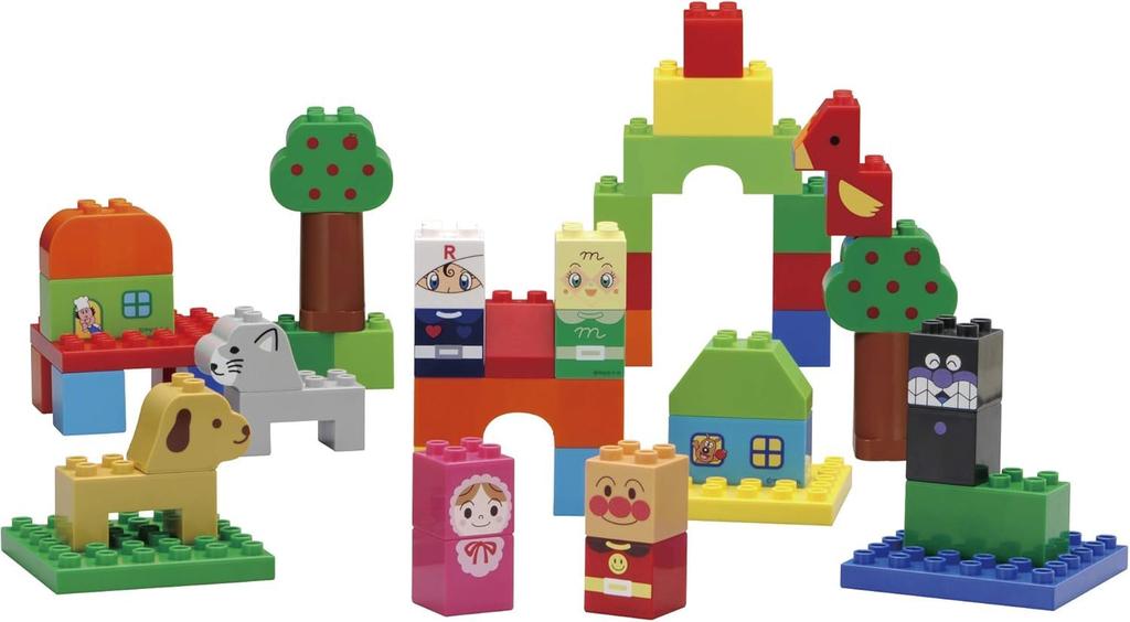 BlockLabo Anpanman First Block Bucket L Winter Includes Original [BANDAI] (2025 Bonus Blocks)