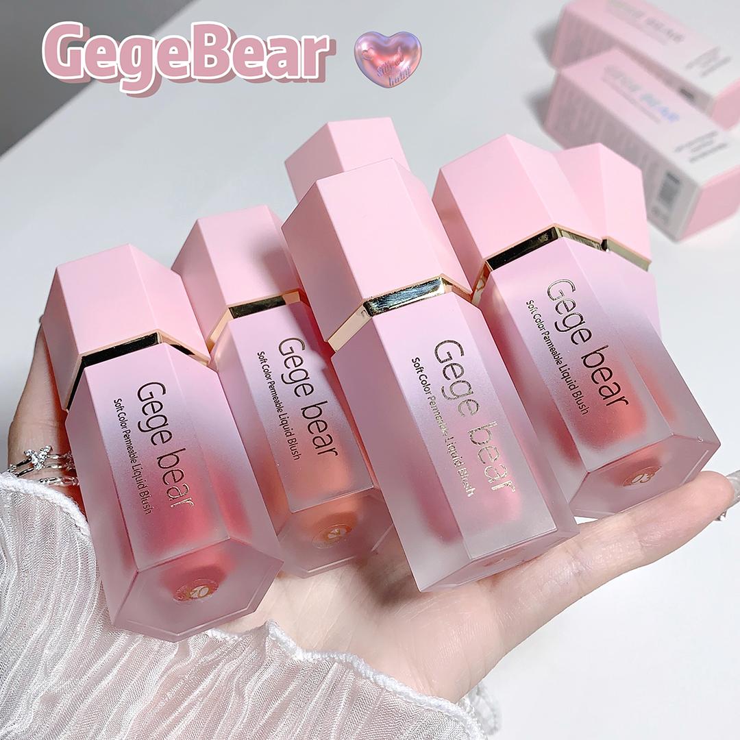 

Жидкие румяна GEGE BEAR, 6 цветов, матовые розовые румяна Smooth Velvet