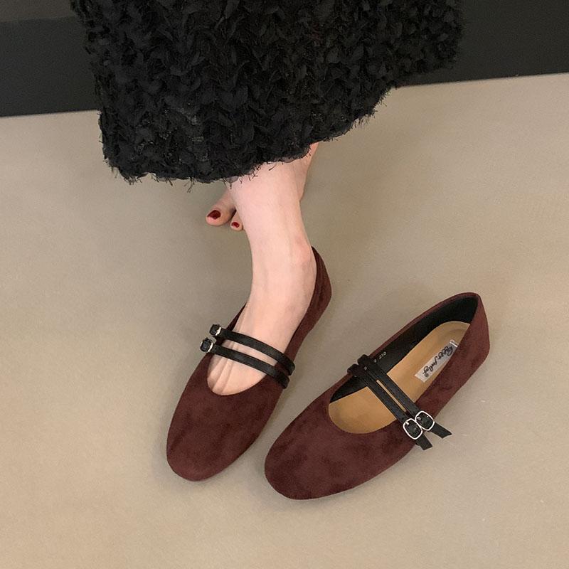 Fashion Fashion Buckle Strap Women Flats Mary Janes Shoes New 2025 Female  Shallow Footwear Mesh Breathable Ladies Flats Shoes