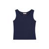 PLASTIC ISLAND [Beige] Ribbed Sleeveless Top Ps7Ct401