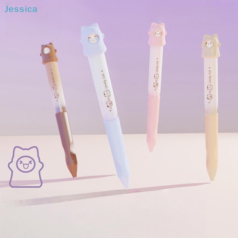 Kawaii Bear Cap Gel Pen – 1Pcs Cute Cartoon Bear Retractable 0.5Mm Black Ink Pens For Students