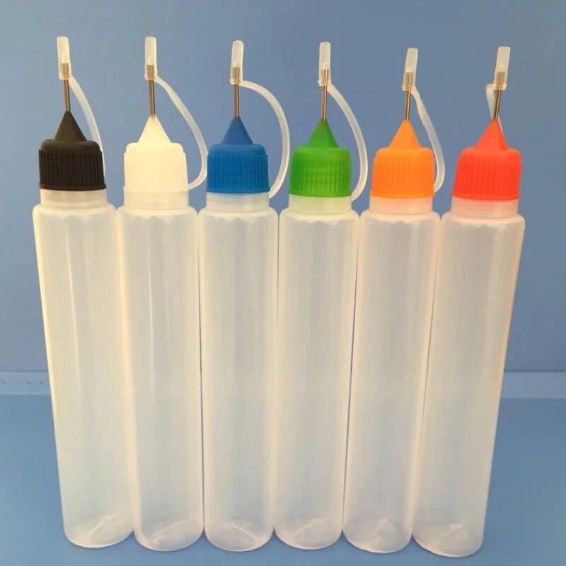 

Chzimade 5 шт. красочные 30 мл многоразовые сжимаемые игольчатые флаконы Point Line Diy полимерная глина инструменты подарки