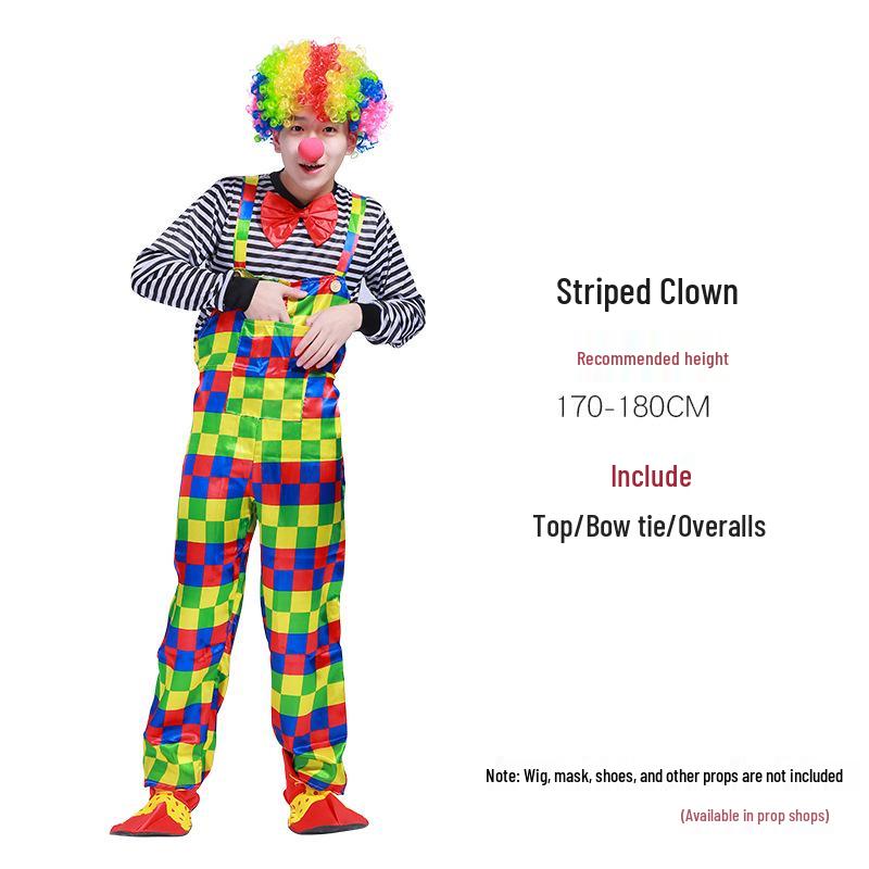 Halloween Adult Clown Costumes for Men & Women - Circus & Festival Performance Outfits