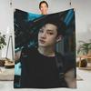 Bang Chan Flannel Throw Blanket Soft Warm Gun Print for Living Room Travel Bedspread Sofa Bed Cover