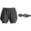 Li Ning Sports Fashion Collection Swim Pants Men's Black LSKT606