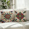 Vintage Floral Paisley Pattern Pillow CoversLiving Room Sofa Cushion Cover, Soft and Comfortable, Bedroom Room Decoration