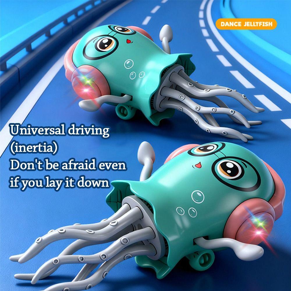 Magic Inertia Dancing Octopus Toy Crawling Dancing Automatic Obstacle Sensor Auto-Dance Octopus Toys Clockwork