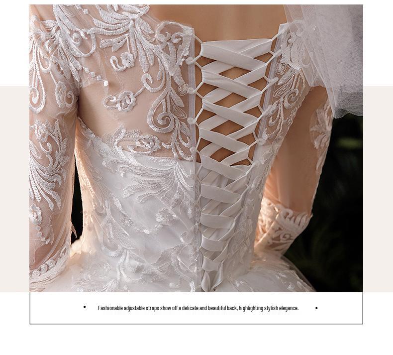 2025 Elegant Hepburn-Inspired Fairy Wedding Dress - French Simple Plus Size D69
